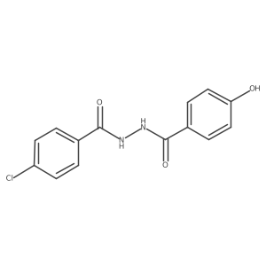 4-chloro-N'-(4-hydroxybenzoyl)benzohydrazide结构式