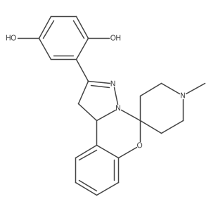 2-(1'-Methyl-1,10b-dihydrospiro[benzo[e]pyrazolo[1,5-c][1,3]oxazine-5,4'-piperidin]-2-yl)benzene-1,4-diol Structure