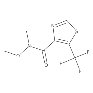 N-methoxy-N-methyl-5-(trifluoromethyl)-1,3-thiazole-4-carboxamide Structure