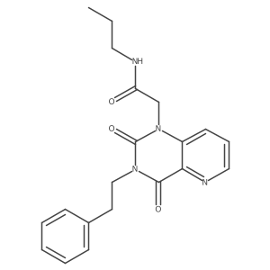 2-(2,4-dioxo-3-phenethyl-3,4-dihydropyrido[3,2-d]pyrimidin-1(2H)-yl)-N-propylacetamide结构式