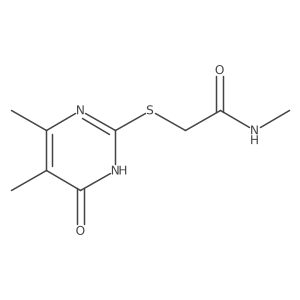 2-((4,5-dimethyl-6-oxo-1,6-dihydropyrimidin-2-yl)thio)-N-methylacetamide结构式