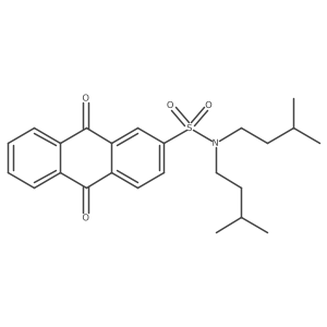 N,N-diisopentyl-9,10-dioxo-9,10-dihydroanthracene-2-sulfonamide Structure
