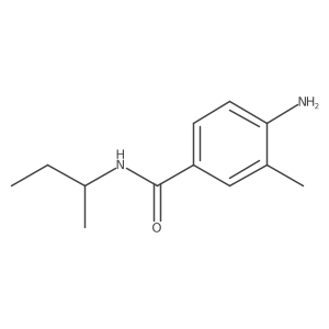4-amino-N-(butan-2-yl)-3-methylbenzamide结构式