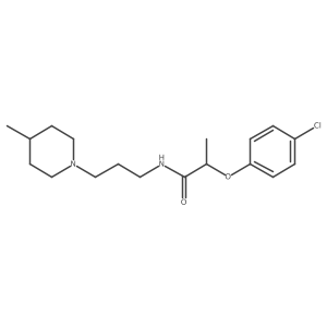 2-(4-Chlorophenoxy)-N-[3-(4-methyl-1-piperidinyl)propyl]propanamide结构式