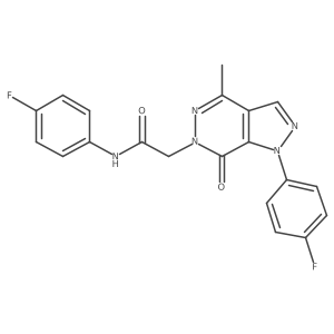 N-(4-fluorophenyl)-2-(1-(4-fluorophenyl)-4-methyl-7-oxo-1H-pyrazolo[3,4-d]pyridazin-6(7H)-yl)acetamide Structure
