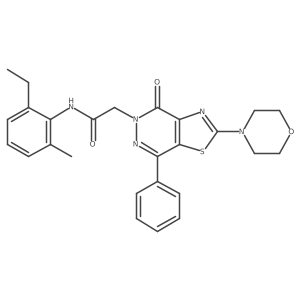 N-(2-ethyl-6-methylphenyl)-2-(2-morpholino-4-oxo-7-phenylthiazolo[4,5-d]pyridazin-5(4H)-yl)acetamide Structure