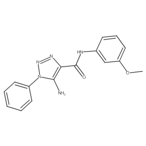 5-amino-N-(3-methoxyphenyl)-1-phenyl-1H-1,2,3-triazole-4-carboxamide Structure