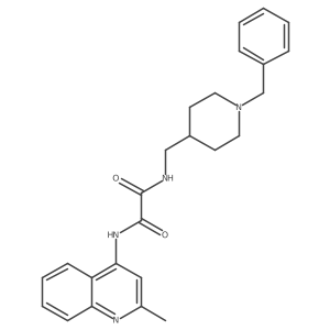 N1-((1-benzylpiperidin-4-yl)methyl)-N2-(2-methylquinolin-4-yl)oxalamide Structure