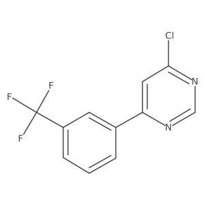 4-Chloro-6-(3-trifluoromethyl-phenyl)-pyrimidine结构式