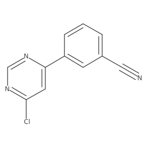 4-Chloro-6-(3-cyanophenyl)-pyrimidine Structure