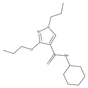 N-cyclohexyl-3-propoxy-1-propyl-1H-pyrazole-4-carboxamide Structure