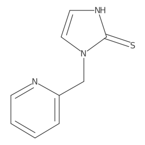 1-(pyridin-2-ylmethyl)-1H-imidazole-2-thiol结构式