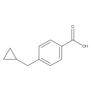 4-(Cyclopropylmethyl)benzoic acid结构式