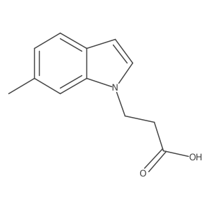 3-(6-methyl-1H-indol-1-yl)propanoic acid结构式
