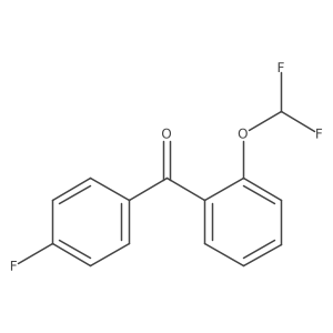Methanone, [2-(difluoromethoxy)phenyl](4-fluorophenyl)-结构式