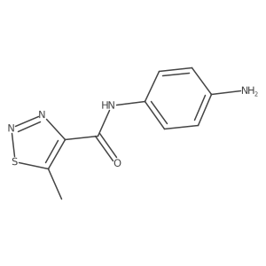 N-(4-aminophenyl)-5-methylthiadiazole-4-carboxamide结构式