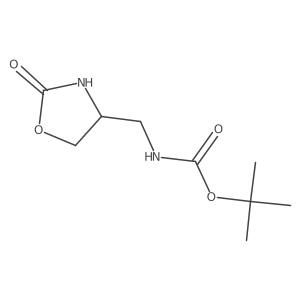 tert-butyl N-[(2-oxo-1,3-oxazolidin-4-yl)methyl]carbamate Structure