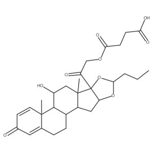 Budesonide 21-hemisuccinate结构式