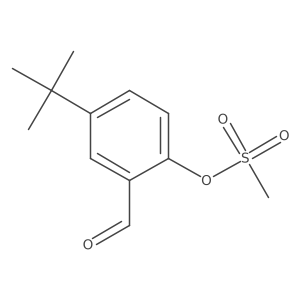 4-(Tert-butyl)-2-formylphenyl methanesulfonate Structure