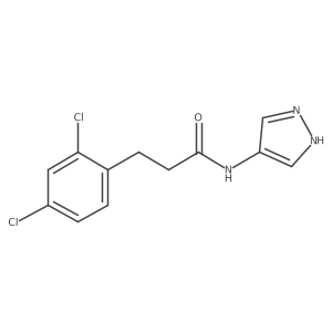 3-(2,4-dichlorophenyl)-N-(1H-pyrazol-4-yl)propanamide Structure