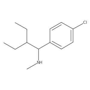 [1-(4-Chlorophenyl)-2-ethylbutyl](methyl)amine结构式