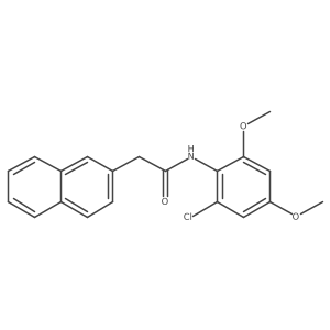 COc1cc(Cl)c(NC(=O)Cc2ccc3ccccc3c2)c(OC)c1结构式