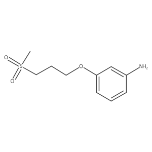 3-(3-Methylsulfonylpropoxy)aniline Structure