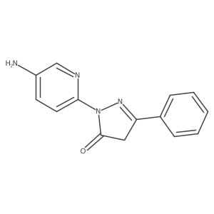 1-(5-aminopyridin-2-yl)-3-phenyl-4,5-dihydro-1H-pyrazol-5-one Structure
