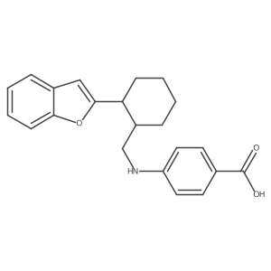 4-[(2-Benzofuranylcyclohexylmethyl)amino]benzoic acid Structure