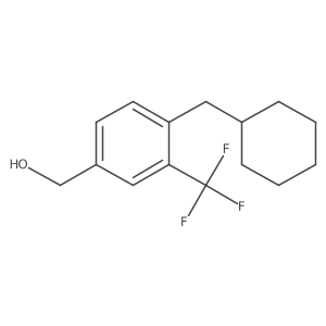 (4-(Cyclohexylmethyl)-3-(trifluoromethyl)phenyl)methanol结构式
