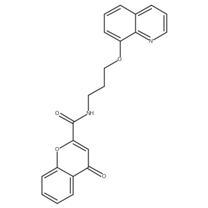 4-oxo-N-(3-(quinolin-8-yloxy)propyl)-4H-chromene-2-carboxamide Structure