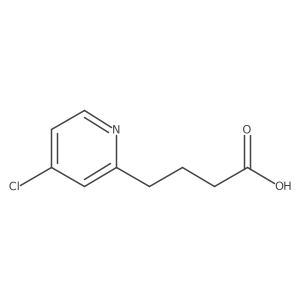 4-(4-Chloropyridin-2-yl)butanoic acid结构式