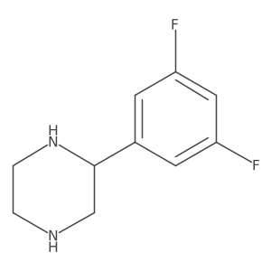 (R)-2-(3,5-Difluorophenyl)piperazine Structure