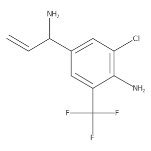 (I+/-R)-4-Amino-3-chloro-I+/--ethenyl-5-(trifluoromethyl)benzenemethanamine结构式