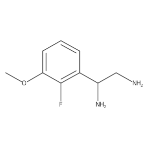 (1R)-1-(2-Fluoro-3-methoxyphenyl)ethane-1,2-diamine Structure