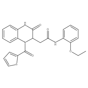 N~1~-(2-ethoxyphenyl)-2-[3-oxo-1-(2-thienylcarbonyl)-1,2,3,4-tetrahydro-2-quinoxalinyl]acetamide结构式