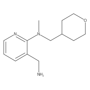 N-[3-(Aminomethyl)-2-pyridinyl]-N-methyl-N-(tetrahydro-2H-pyran-4-ylmethyl)amine结构式