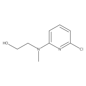 2-((6-Chloropyridin-2-yl)(methyl)amino)ethanol结构式