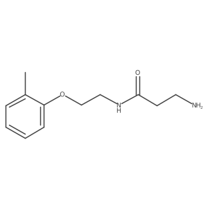 3-Amino-N-[2-(2-methylphenoxy)ethyl]propanamide Structure