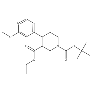 1-(Tert-butyl) 3-ethyl 4-(2-methoxypyridin-4-yl)piperidine-1,3-dicarboxylate结构式
