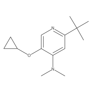 2-Tert-butyl-5-cyclopropoxy-N,N-dimethylpyridin-4-amine Structure