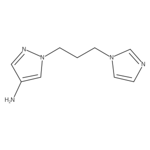 1-[3-(1H-imidazol-1-yl)propyl]-1H-pyrazol-4-amine结构式