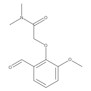 Acetamide, 2-(2-formyl-6-methoxyphenoxy)-N,N-dimethyl- Structure