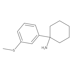 1-[3-(Methylsulfanyl)phenyl]cyclohexan-1-amine结构式