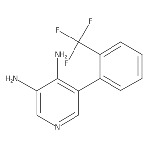 5-(2-(Trifluoromethyl)phenyl)pyridine-3,4-diamine Structure