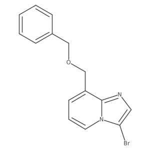 Imidazo[1,2-a]pyridine,3-bromo-8-[(phenylmethoxy)methyl]-结构式