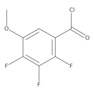 5-Methoxy-2,3,4-trifluorobenzoyl chloride Structure