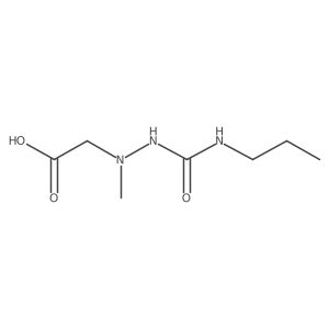 2-(1-Methyl-2-(propylcarbamoyl)hydrazinyl)acetic acid结构式
