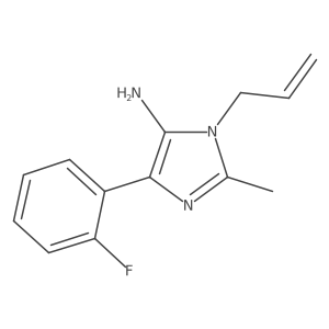 1-Allyl-4-(2-fluorophenyl)-2-methyl-1H-imidazol-5-amine Structure
