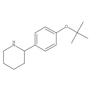 2-(4-(tert-Butoxy)phenyl)piperidine结构式